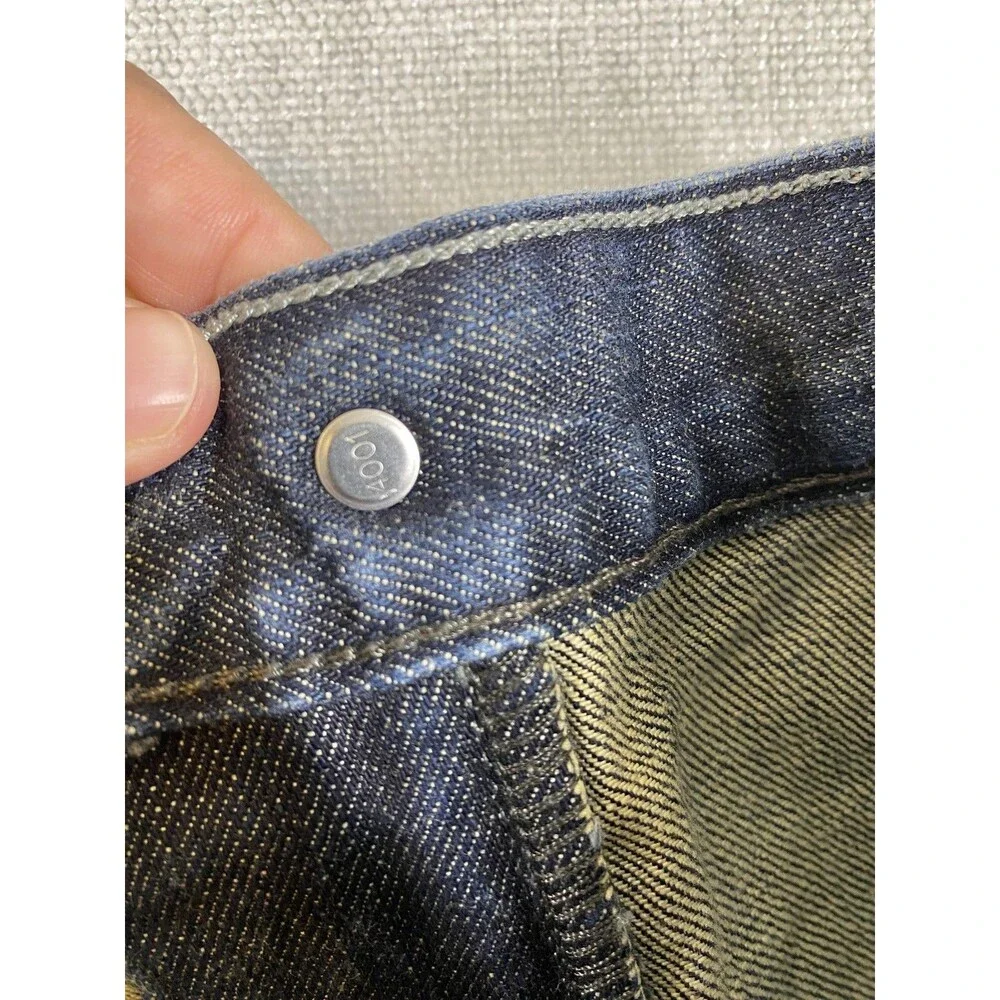 Levis 569 Jeans Mens 35x31 Blue Denim Loose Straight Zip Back Pockets Relaxed
